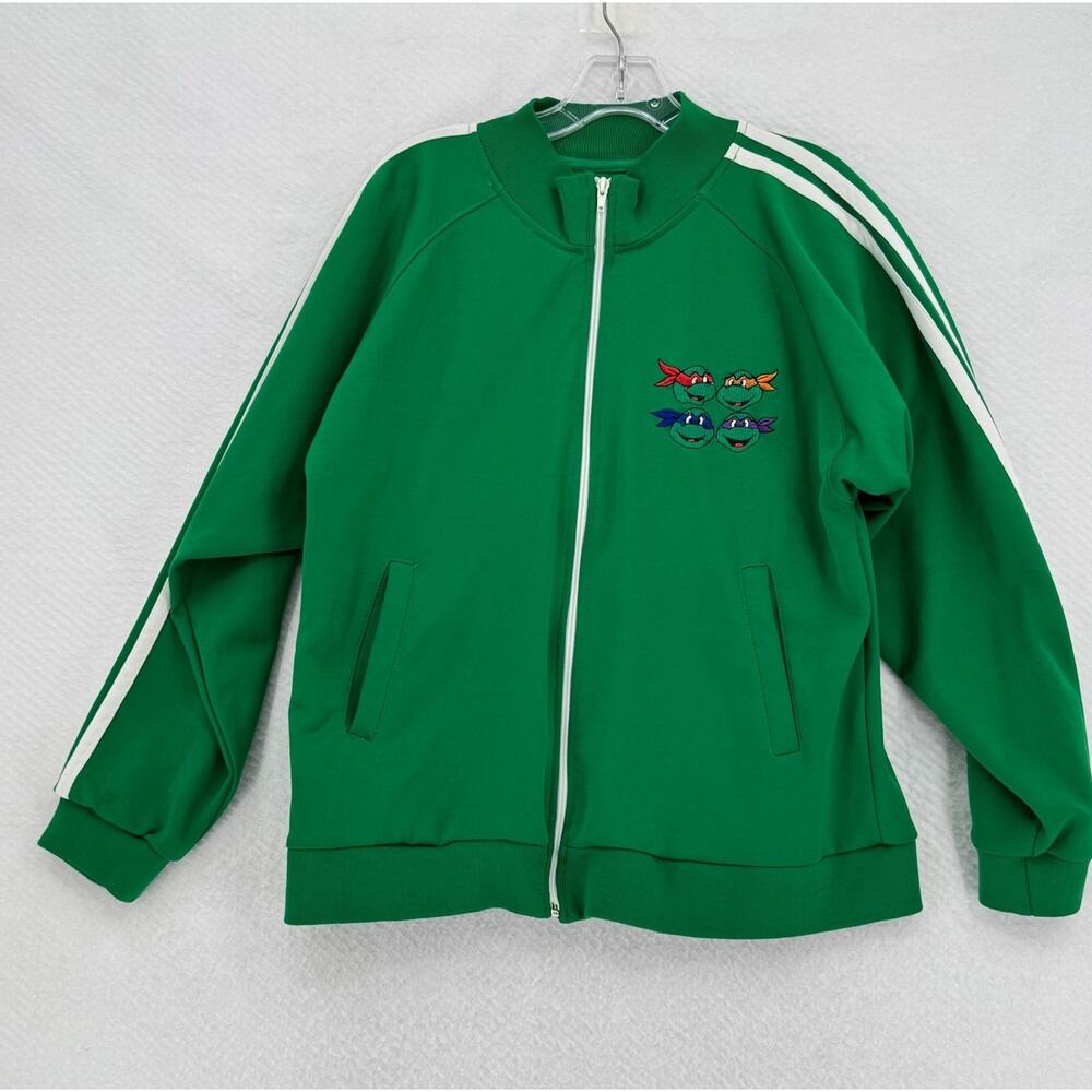 Vintage Y2K TMNT Teenage Mutant Ninja Turtles Mirage Studios Track Jacket Sz M